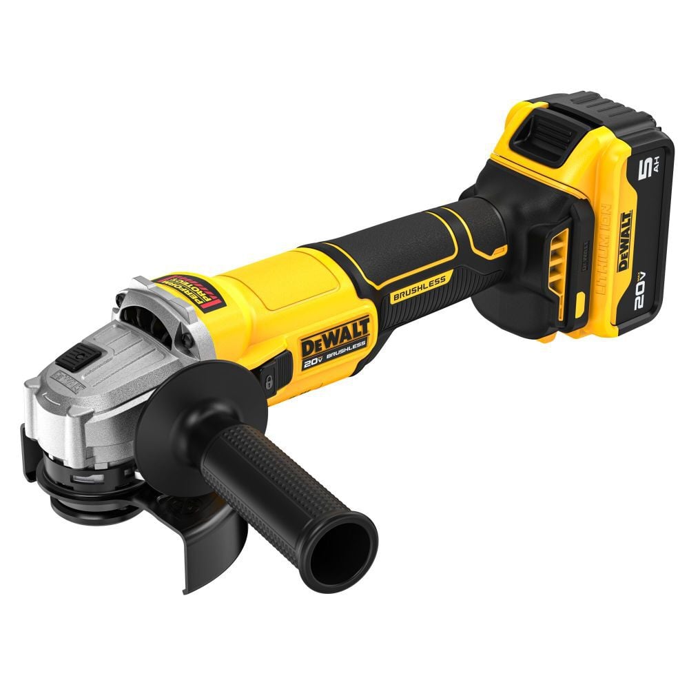 DeWalt DCG407P1 20V MAX Brushless Cordless 4 1/2 in. Slide-Switch Grinder Kit