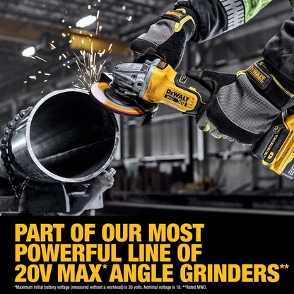 DeWalt DCG410WW1 20V Max* XR Brushless Cordless 4-1/2" - 5"  Angle Grinder Kit with XR POWERPACK