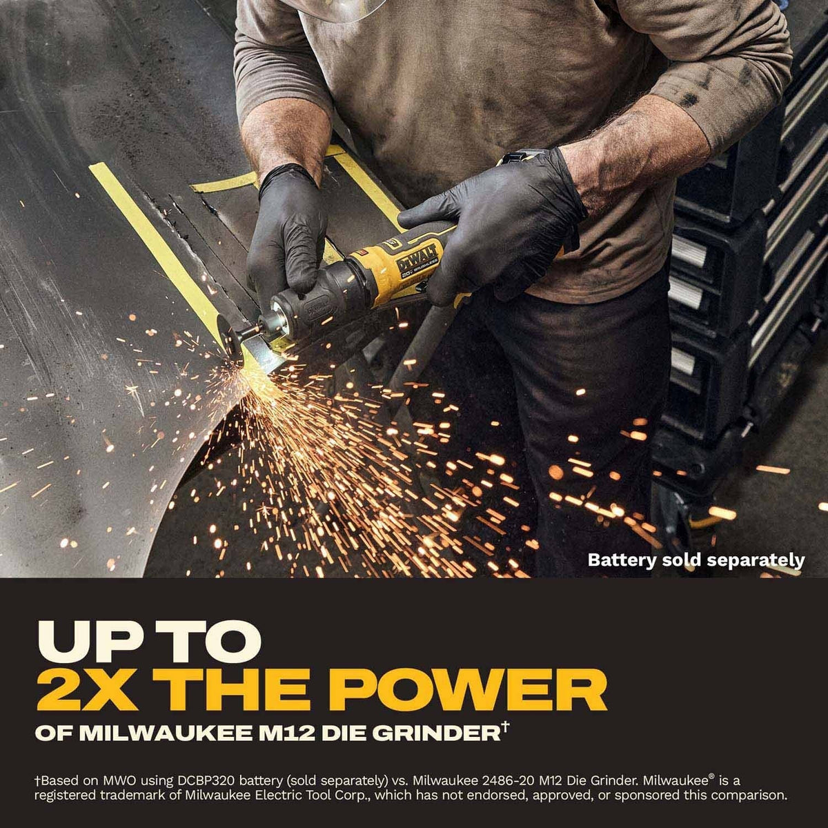 DeWalt DCG420BLR 20V MAX* ATOMIC Die Grinder with Lanyard Ready Attachment Point (Tool Only)