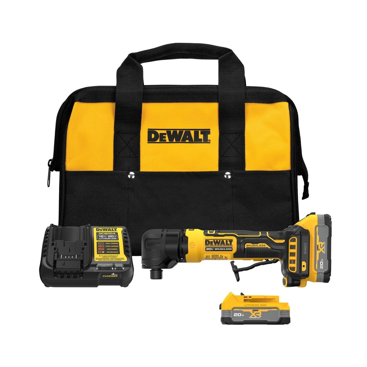 DeWalt DCG422E2 20V MAX* ATOMIC Right Angle Die Grinder Kit with XR POWERSTACK