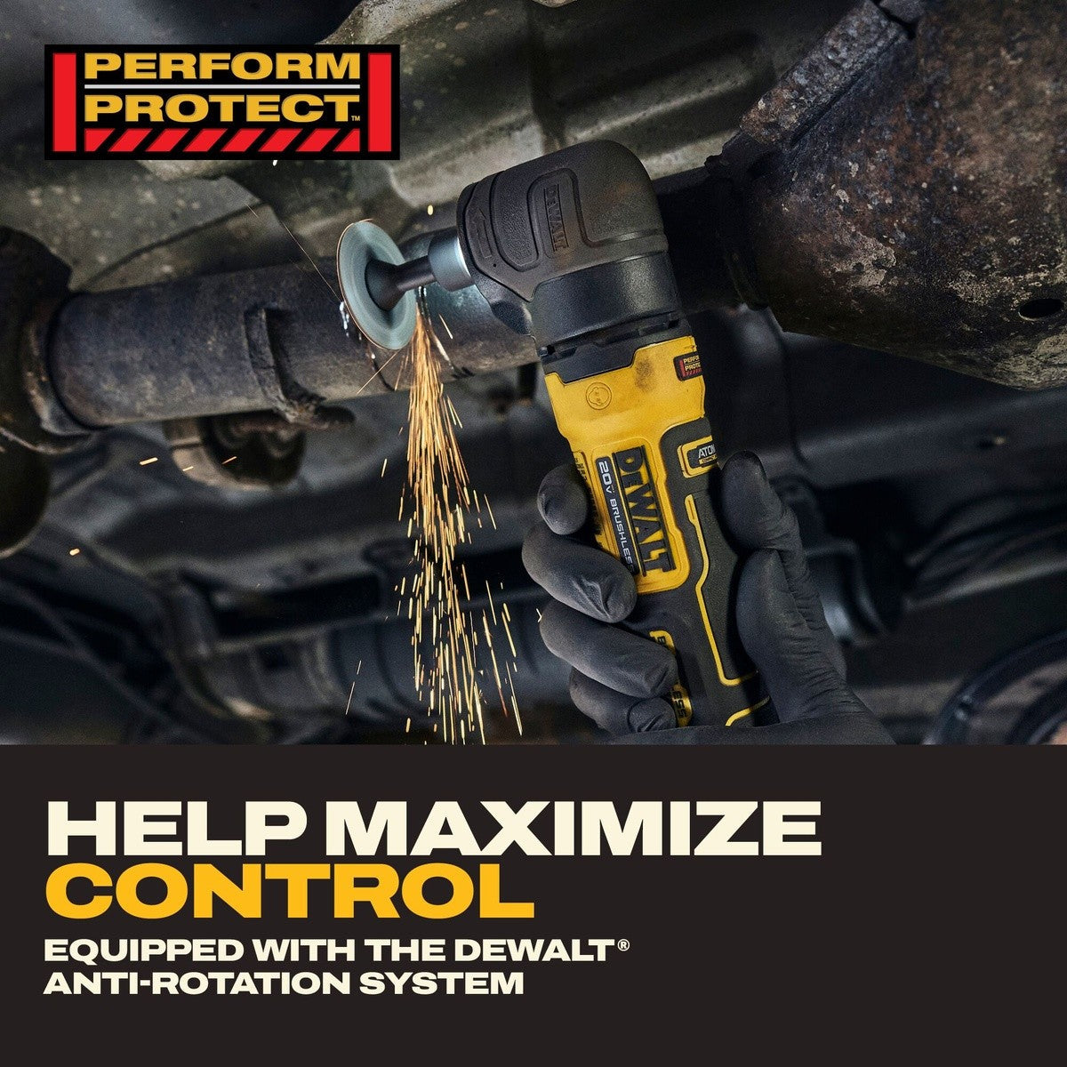 DeWalt DCG422E2 20V MAX* ATOMIC Right Angle Die Grinder Kit with XR POWERSTACK