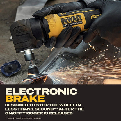 DeWalt DCG422E2 20V MAX* ATOMIC Right Angle Die Grinder Kit with XR POWERSTACK