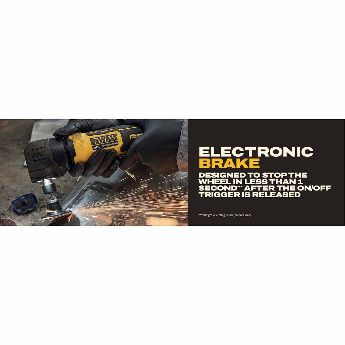 DeWalt DCG422E2 20V MAX* ATOMIC Right Angle Die Grinder Kit with XR POWERSTACK