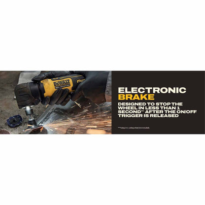 DeWalt DCG422E2 20V MAX* ATOMIC Right Angle Die Grinder Kit with XR POWERSTACK