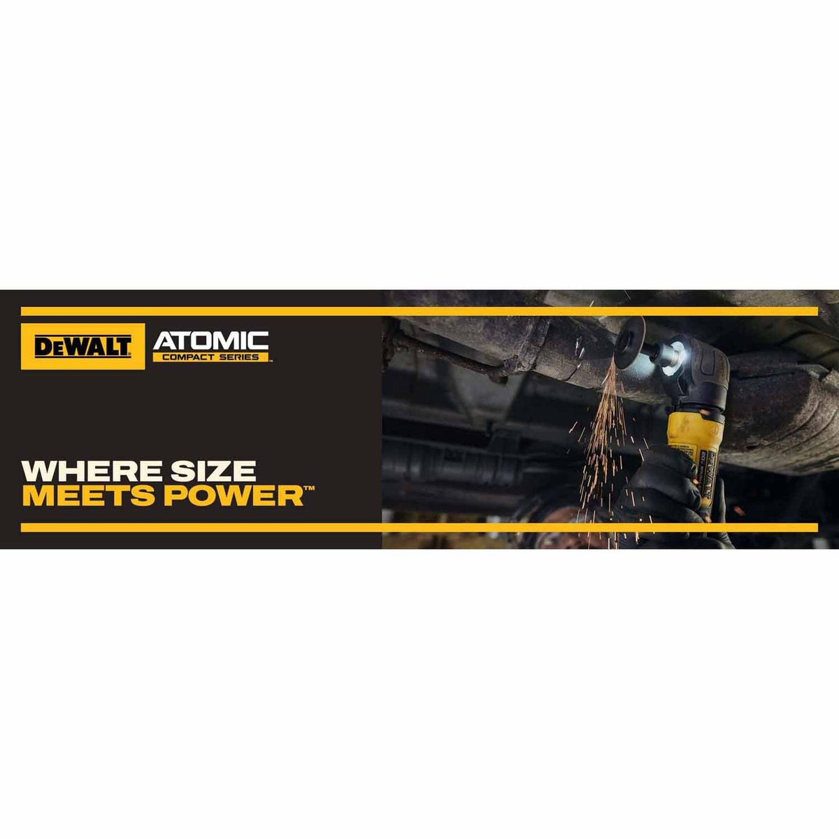 DeWalt DCG422GE1 20V MAX* ATOMIC Right Angle Die Grinder Kit with XR POWERSTACK