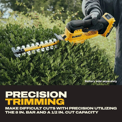 DeWalt DCHT823B 20V MAX 8" Compact Hedge Trimmer with 1/2" Cut Capacity Tool Only
