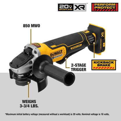DeWalt DCK231E2 20V Max Brushless 2 Tool Drill and Angle Grinder Combo Kit