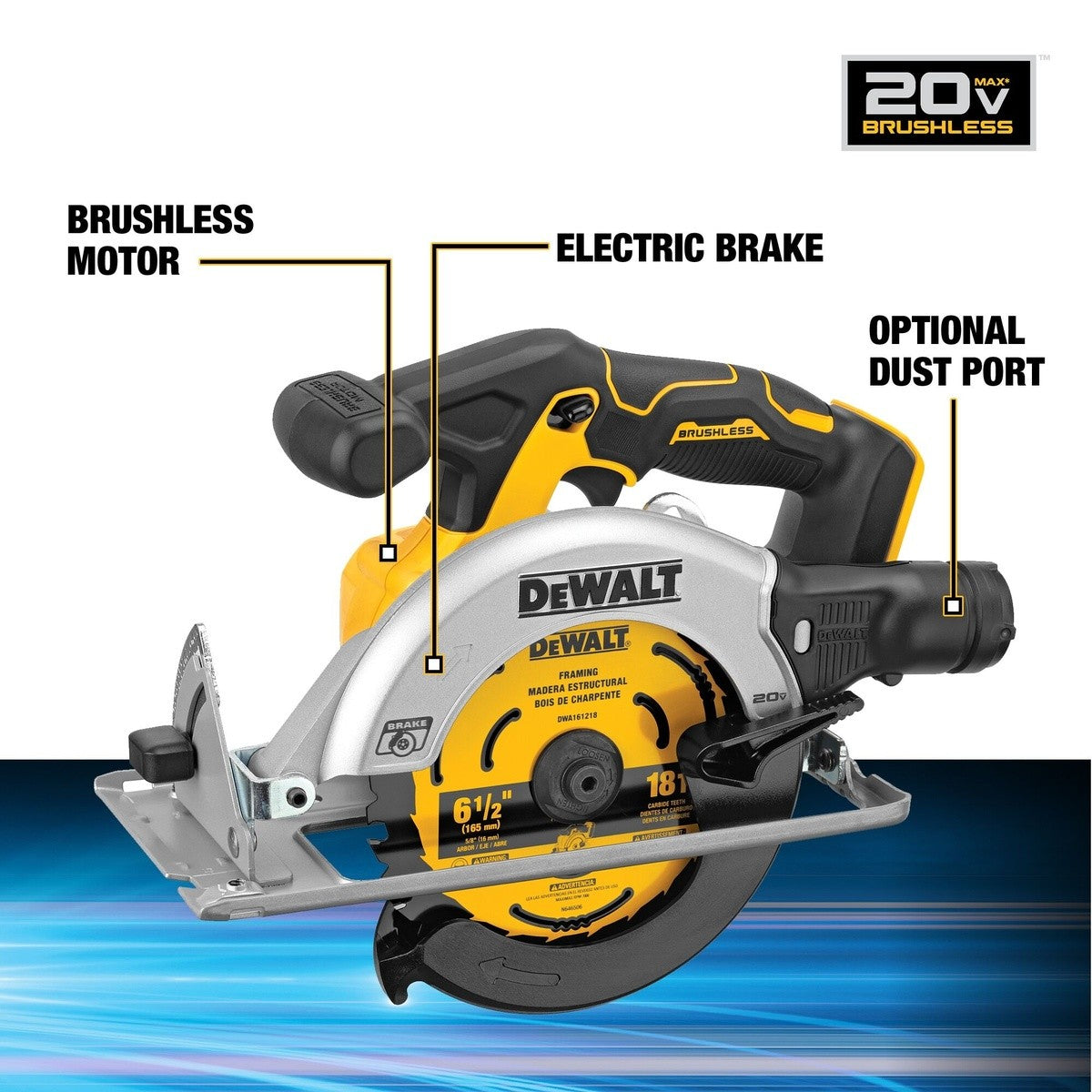 DeWalt DCK239E2 20V MAX Brushless Cordless Circular Saw & Drill Combo Kit with POWERSTACK Batteries