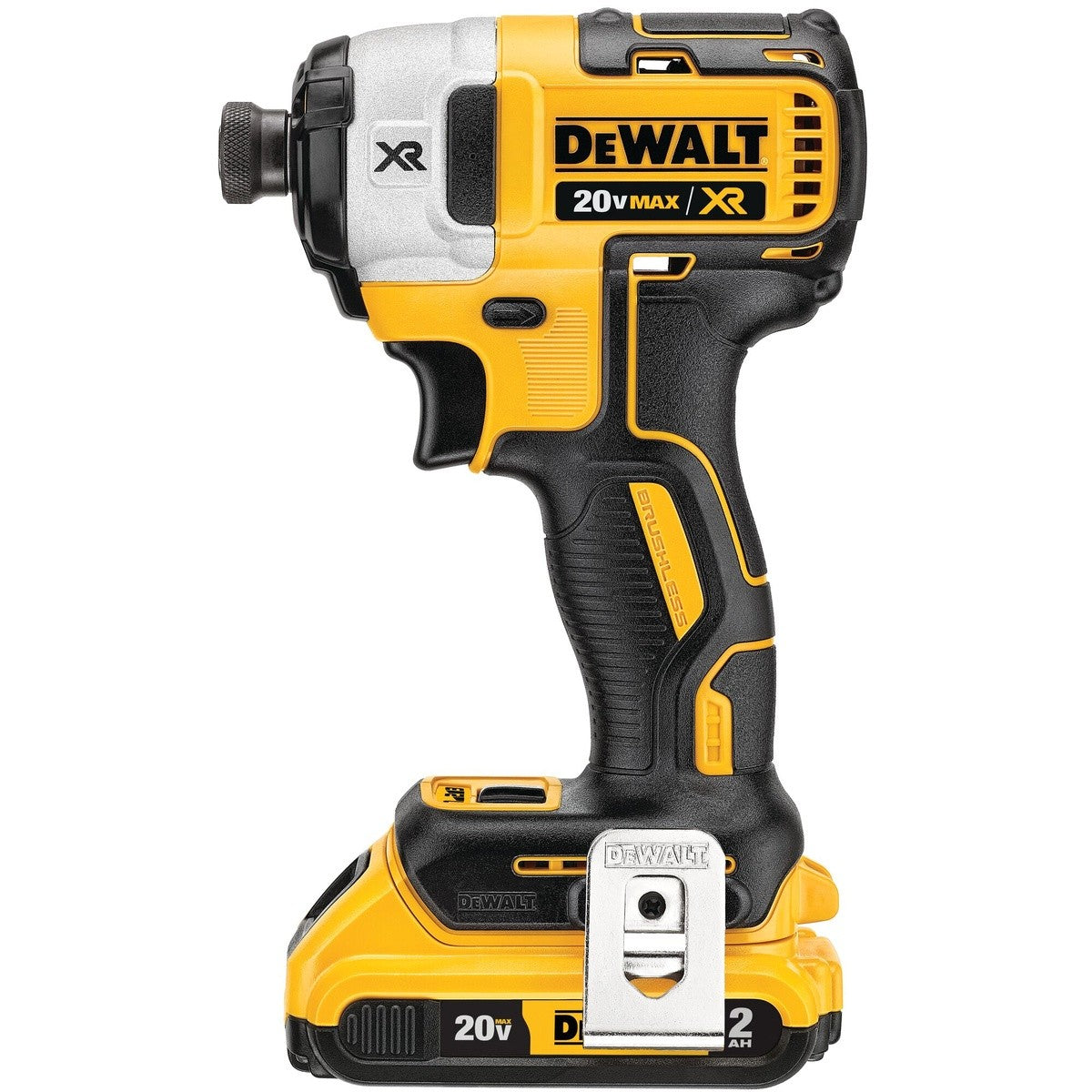 DEWALT DCK449E1P1 20V MAX* XR® Brushless 4-Tool Combo Kit with DEWALT POWERSTACK™ Compact Battery and 5.0Ah Battery