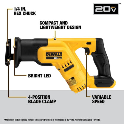 DeWalt DCK751P1 20V MAX 7-Tool Cordless Combo Kit with Battery and Charger (5Ah)