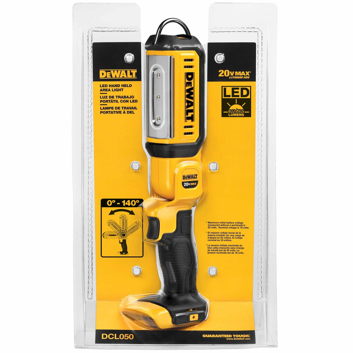 DeWalt DCL050 20V MAX* LED Hand Held Area Light