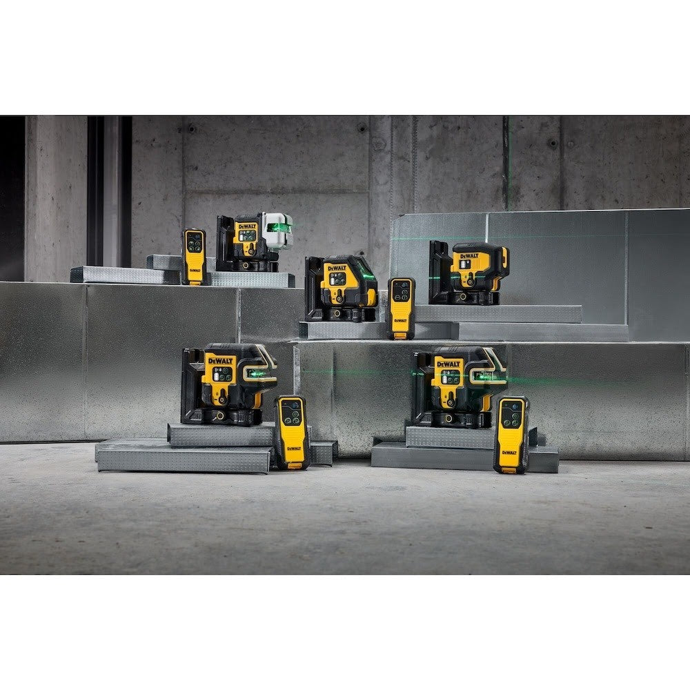 DeWalt DCLE14221GB 150' Green Crossline and 2-Spot Laser Level with USB-C Charger