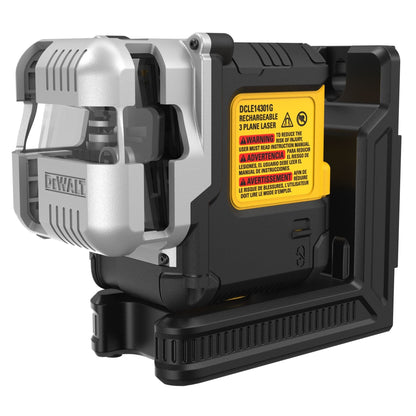 DeWalt  DCLE14301GB USB Rechargeable Green 3X180Line Laser Base Kit