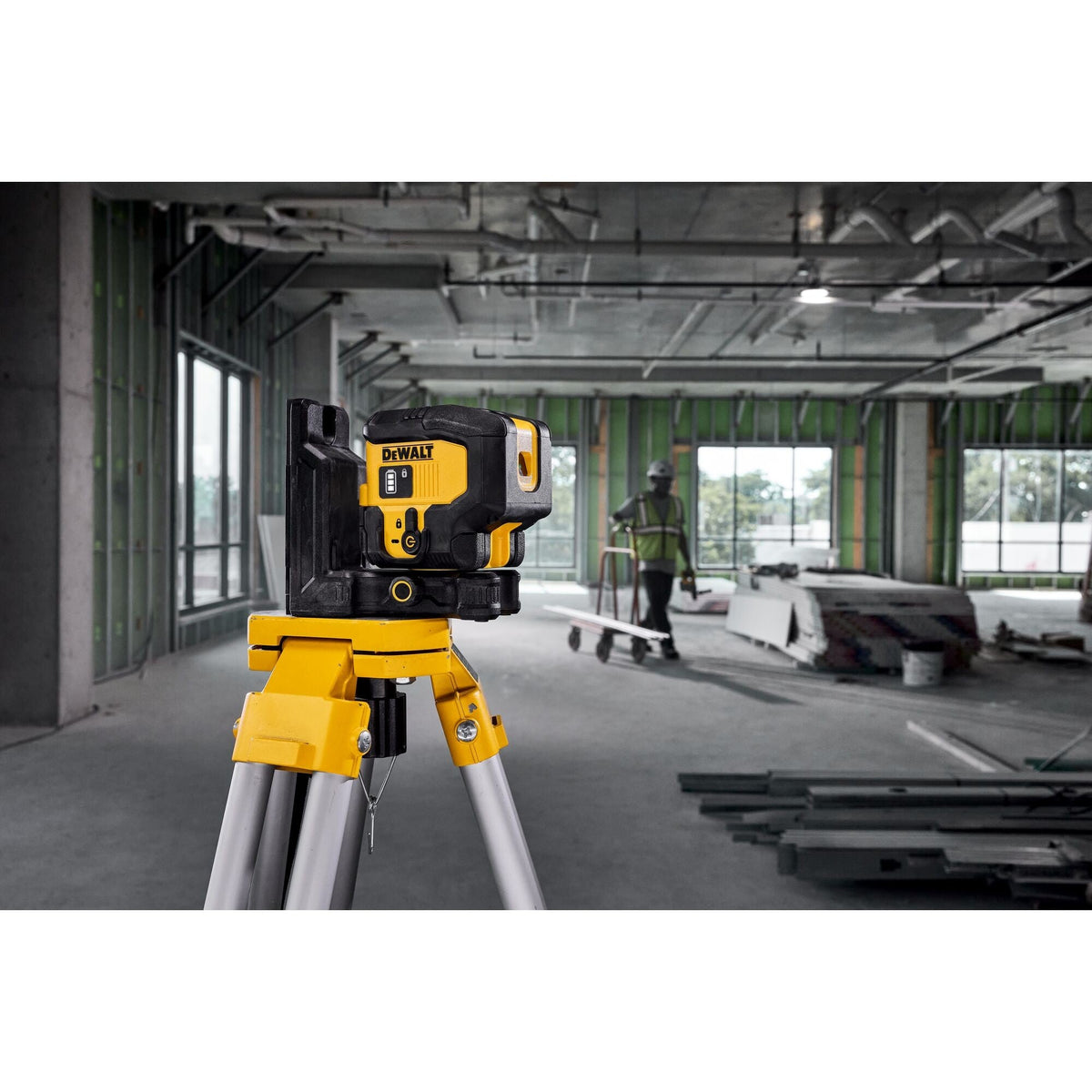 DeWalt  DCLE16031GB USB Rechargeable Green 3 Spot Laser