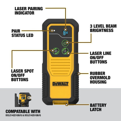 DeWalt DCLEAUSBRC2  Remote Control for USB Green Crossline/Spot Lasers DCLE14221G/GB & DCLE14251G/GB