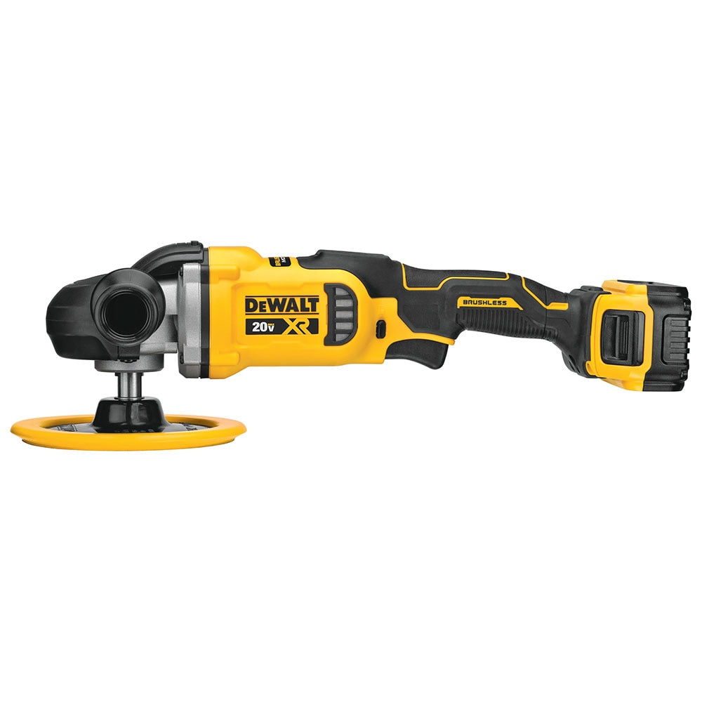 DeWalt DCM849P2 20V MAX XR 7" Cordless Variable Speed Rotary Polisher Kit