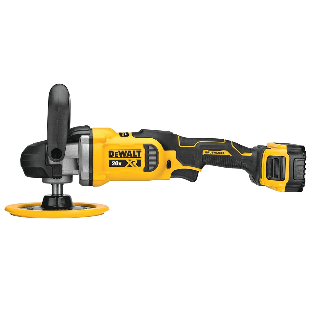 DeWalt DCM849P2 20V MAX XR 7" Cordless Variable Speed Rotary Polisher Kit