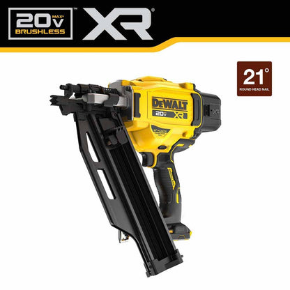 DeWalt DCN920B 20V MAX XR  Brushless Cordless 21 Degree  Plastic Collated Framing Nailer (Tool Only)