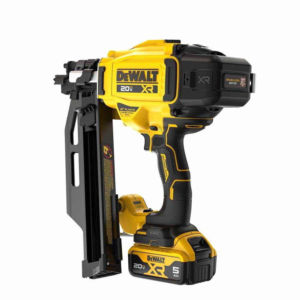 DeWalt DCN920P1 20V MAX XR Brushless Cordless 21 Degree Plastic Collated Framing Nailer Kit