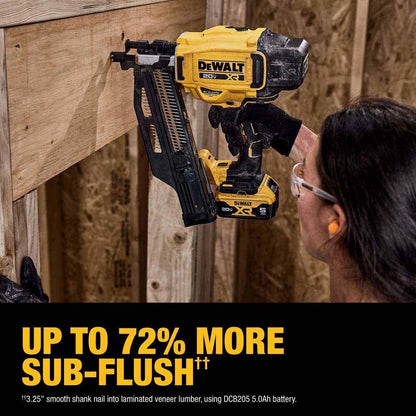 DeWalt DCN920P1 20V MAX XR Brushless Cordless 21 Degree Plastic Collated Framing Nailer Kit