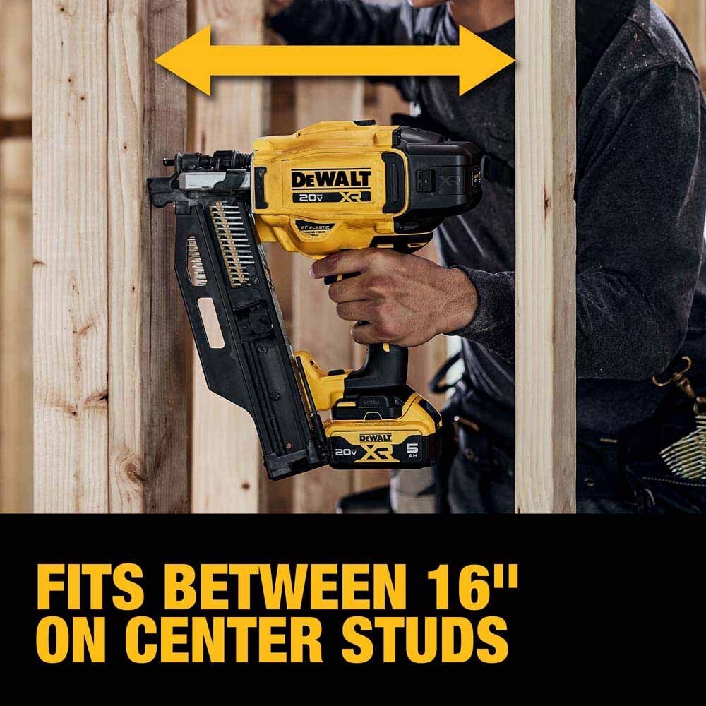 DeWalt DCN920P1 20V MAX XR Brushless Cordless 21 Degree Plastic Collated Framing Nailer Kit