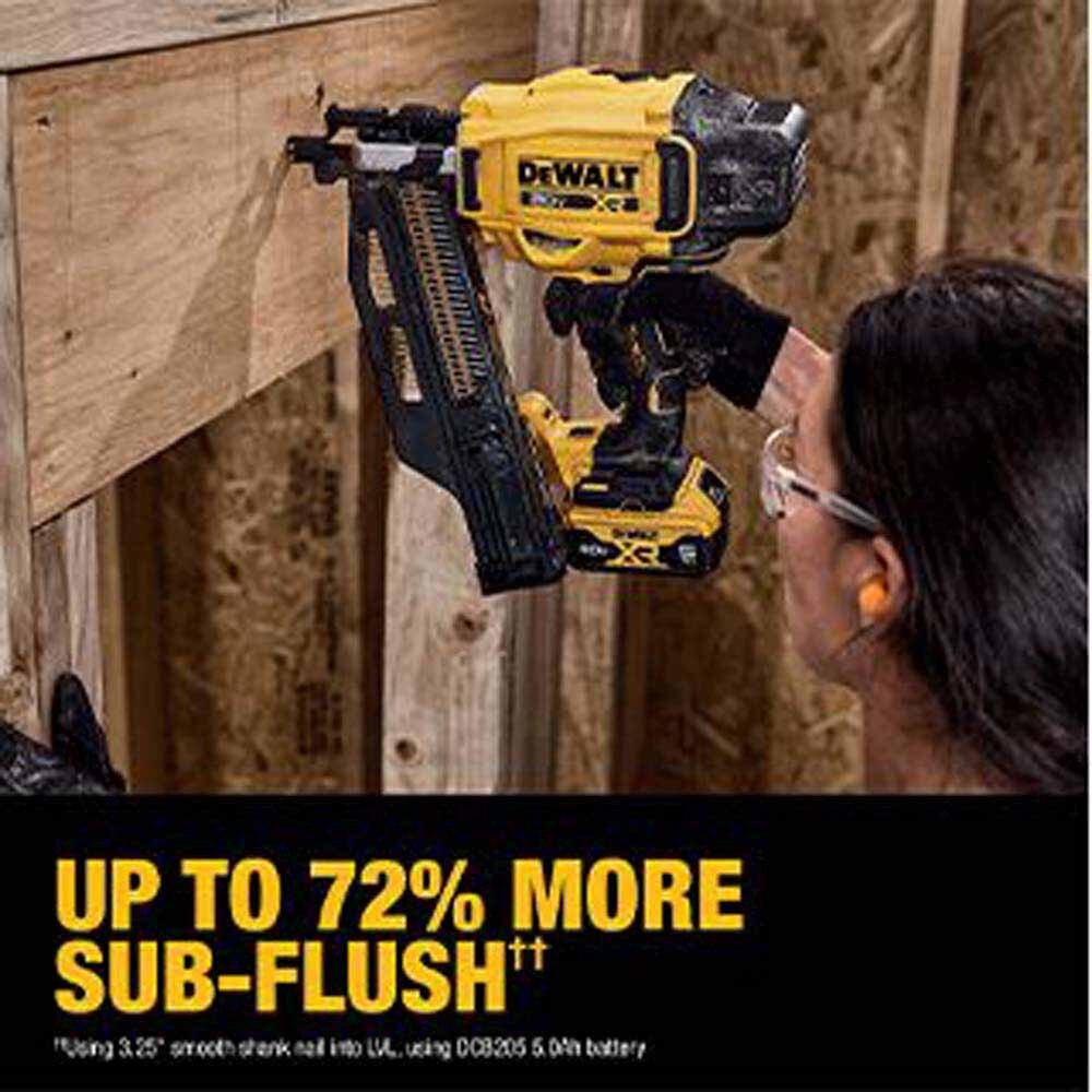 DeWalt DCN920P1 20V MAX XR Brushless Cordless 21 Degree Plastic Collated Framing Nailer Kit