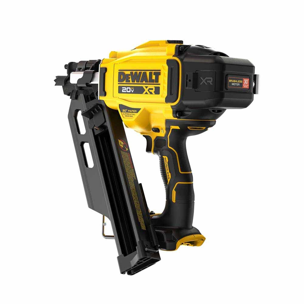 DeWalt DCN930B 20V MAX XR Brushless Cordless 30 Degree Paper Collated Framing Nailer (Tool Only)