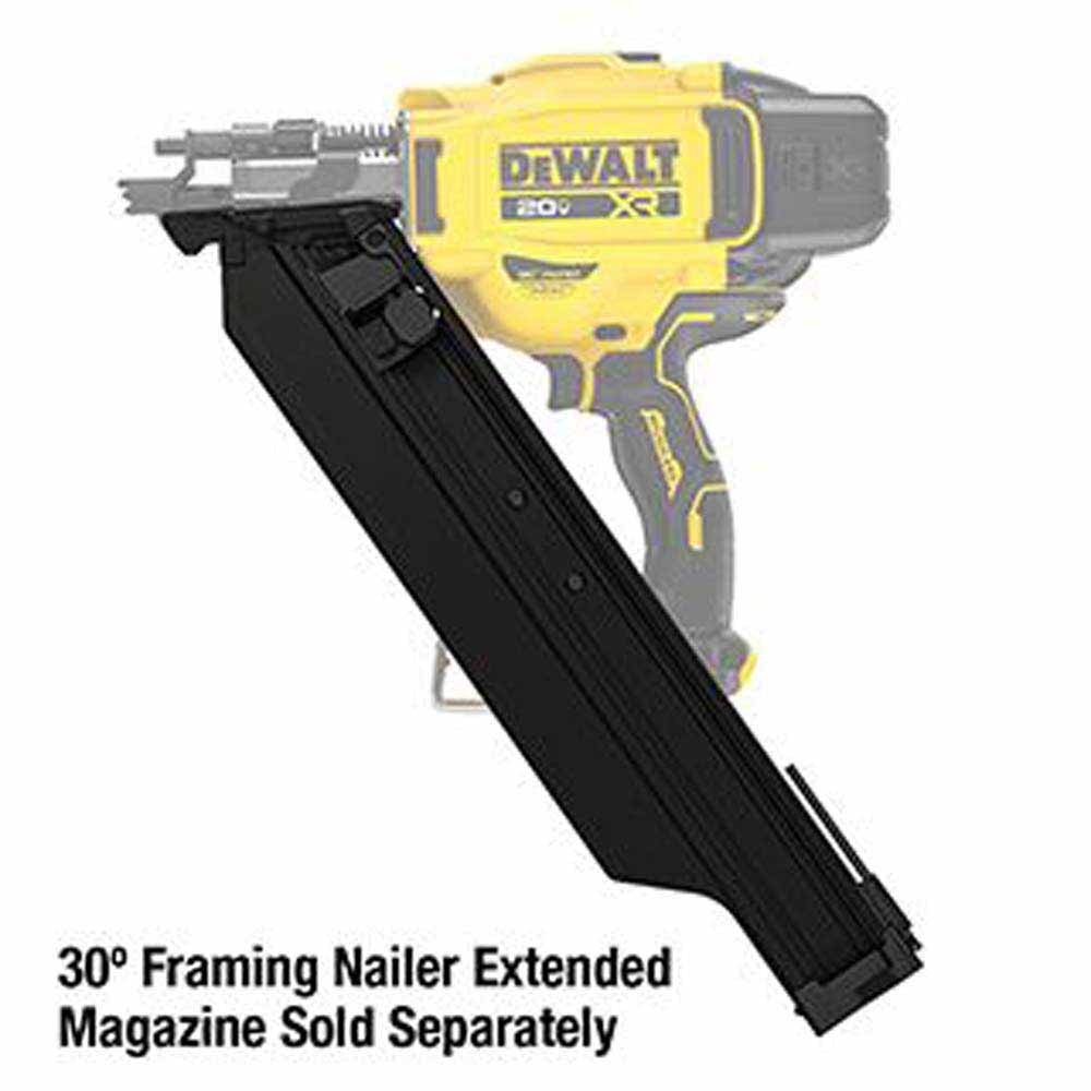 DeWalt DCN930B 20V MAX XR Brushless Cordless 30 Degree Paper Collated Framing Nailer (Tool Only)