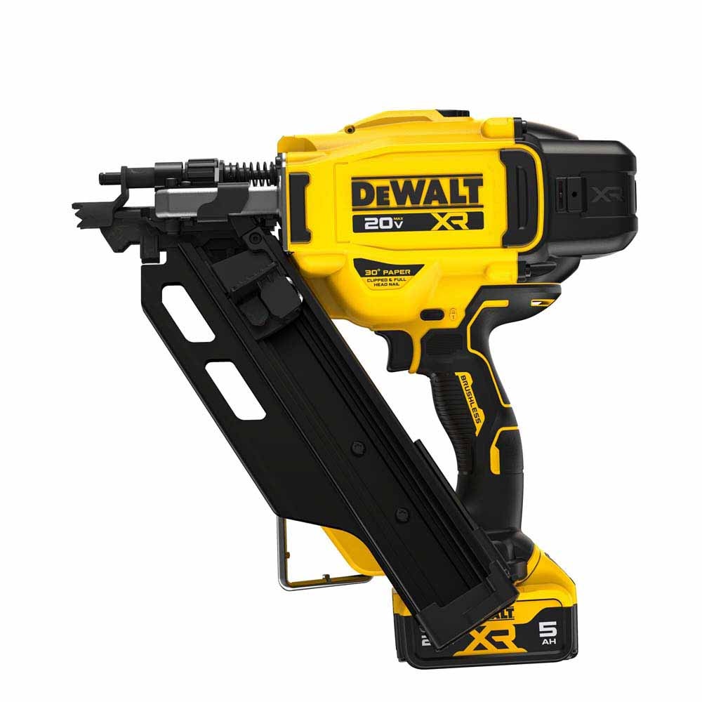 DeWalt DCN930P1 20V MAX XR Brushless Cordless 30 Degree Paper Tape Framing Nailer Kit