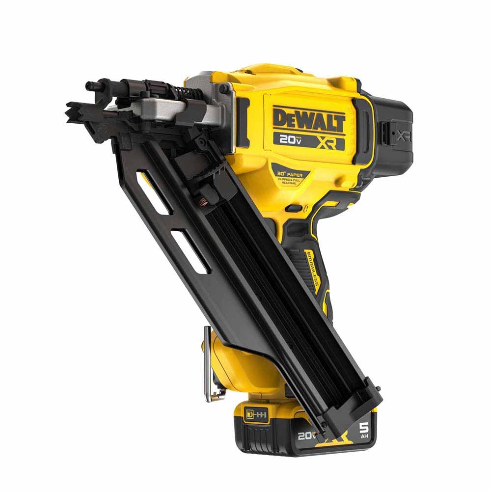 DeWalt DCN930P1 20V MAX XR Brushless Cordless 30 Degree Paper Tape Framing Nailer Kit