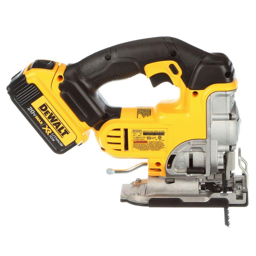 DeWalt DCS334P1 20V MAX* XR Cordless Jig Saw (5 Ah) Kit