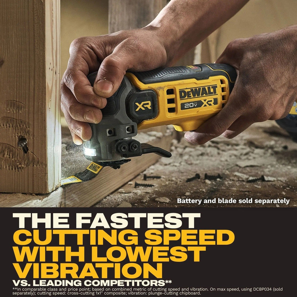 DeWalt DCS359B 20V MAX XR Brushless Oscillating Multi Tool with Quick Change Blades (Tool Only)
