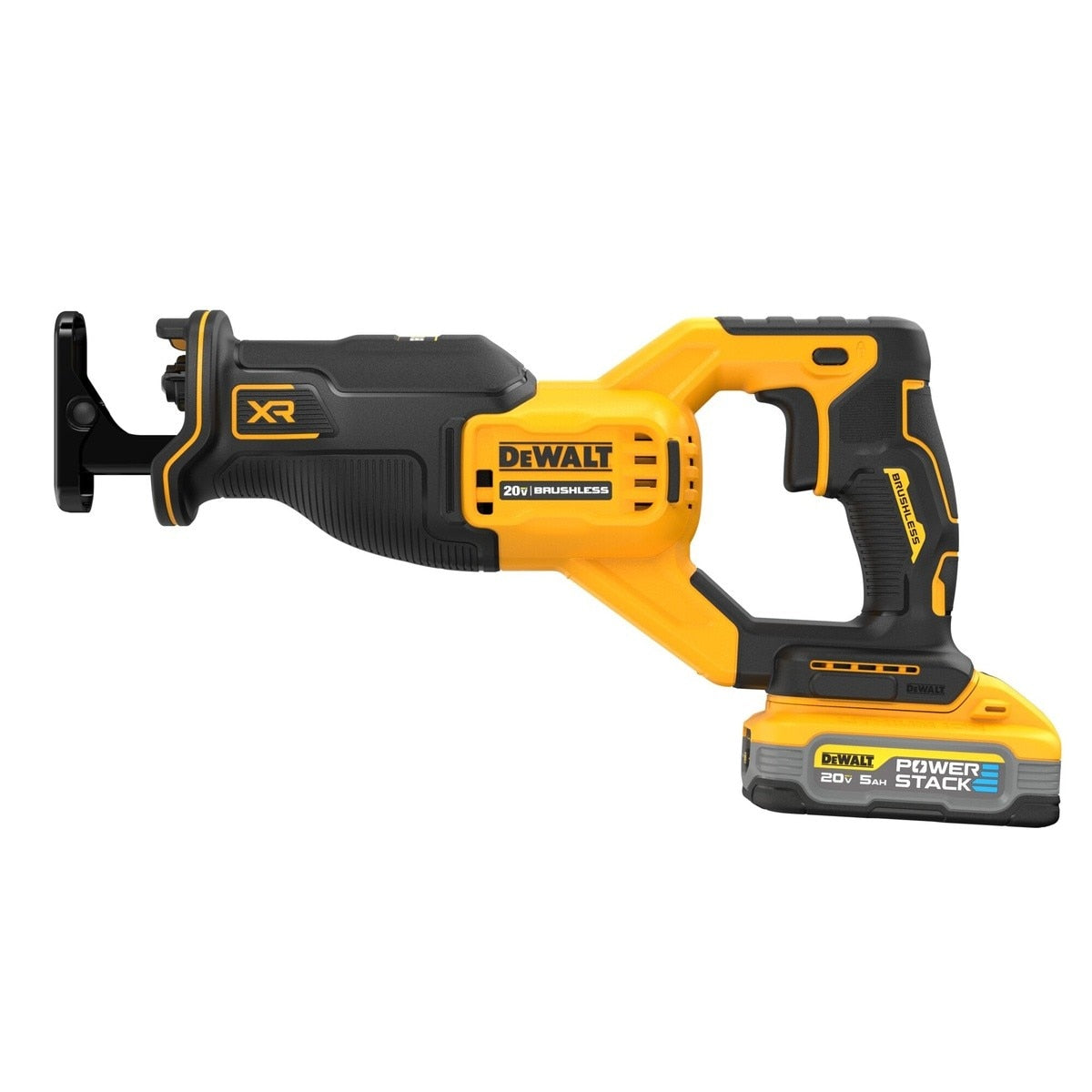 DeWalt DCS382H1 20V Max XR Brushless Cordless Reciprocating Saw Kit With Dewalt Powerstack 5.0 Ah Battery
