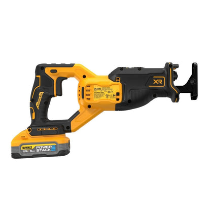 DeWalt DCS382H1 20V Max XR Brushless Cordless Reciprocating Saw Kit With Dewalt Powerstack 5.0 Ah Battery
