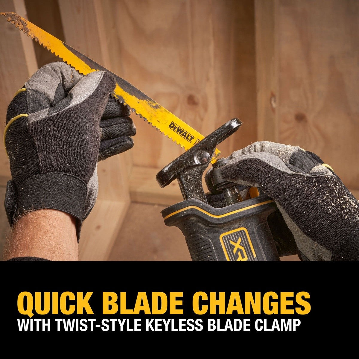 DeWalt DCS382H1 20V Max XR Brushless Cordless Reciprocating Saw Kit With Dewalt Powerstack 5.0 Ah Battery