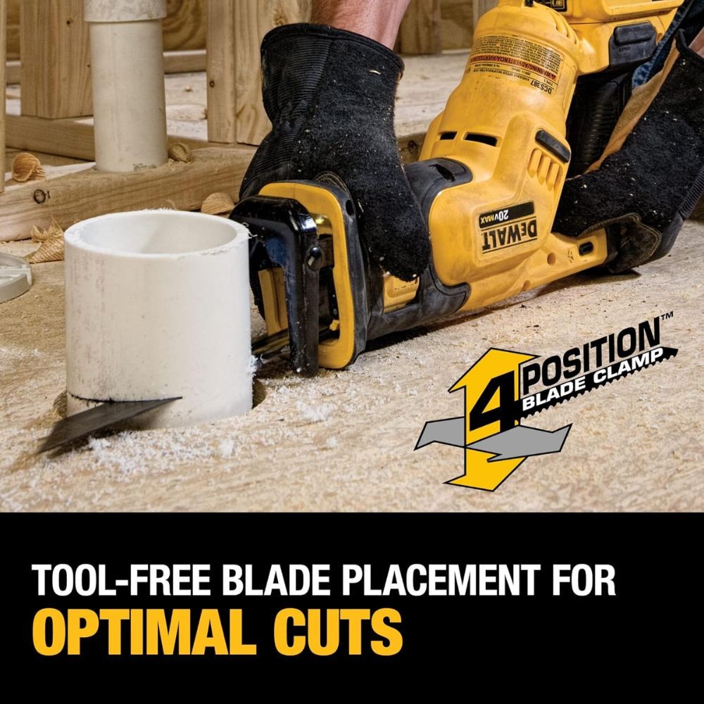 DeWalt DCS387D1 20V Max Lithium Ion Cordless Reciprocating Saw Kit, Compact, 2-Amp Hour