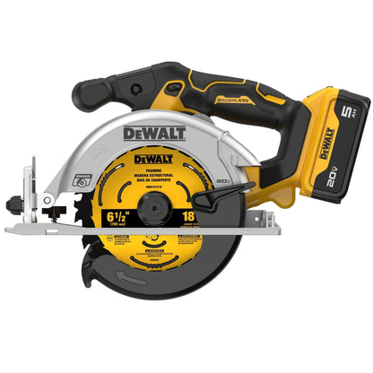DeWalt DCS565P1 20V Max 6-1/2" Brushless Cordless Circular Saw Kit