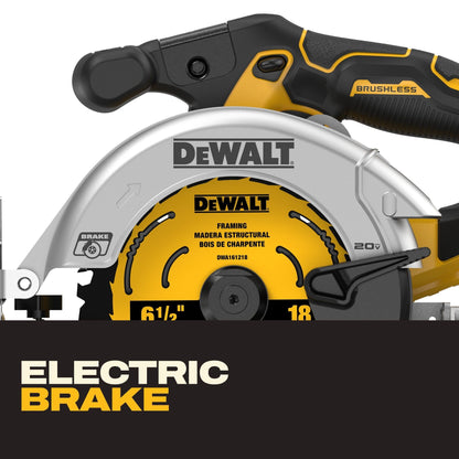 DeWalt DCS565P1 20V Max 6-1/2" Brushless Cordless Circular Saw Kit