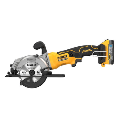 DeWalt DCS571E1 Atomic 20V Max 4-1/2" Circular Saw Kit with DeWalt Powerstack Compact Battery