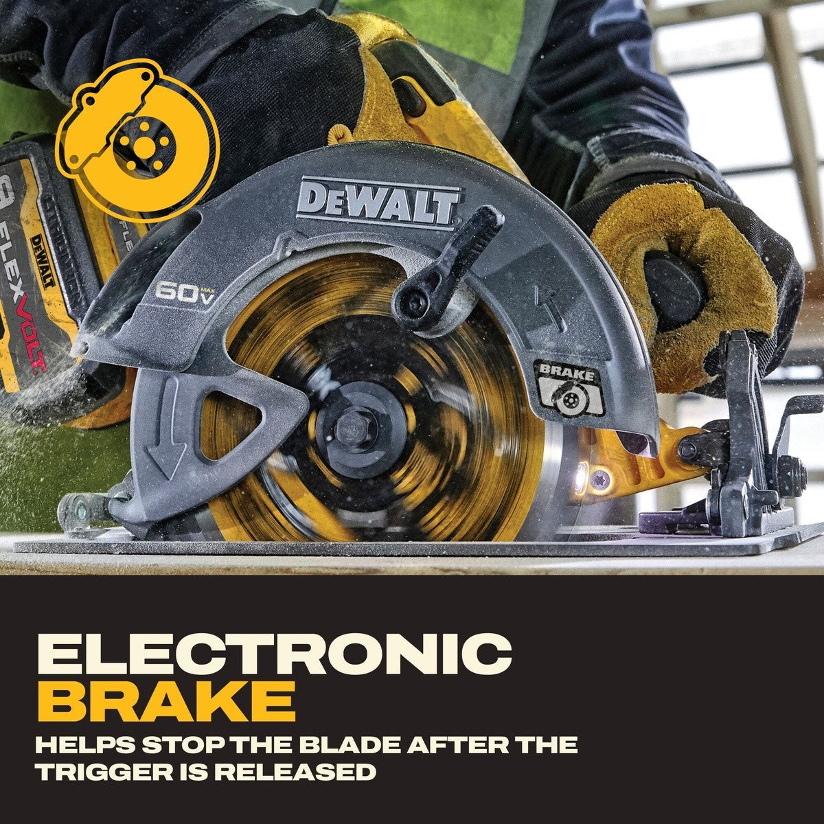DeWalt DCS588X1 60V MAX Brushless Cordless 7-1/4 in. Circular Saw Kit with Electronic Brake (1 Kit)