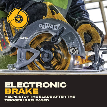DeWalt DCS588X1 60V MAX Brushless Cordless 7-1/4 in. Circular Saw Kit with Electronic Brake (1 Kit)