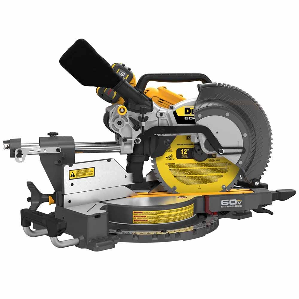 DeWalt DCS781X1 60V MAX Brushless Cordless 12in. Double Bevel Sliding Miter Saw Kit