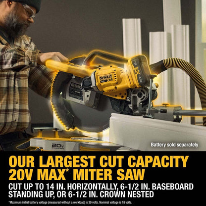 DeWalt DCS785B 20V MAX* XR 12" Double Bevel Sliding Miter Saw (Tool Only)