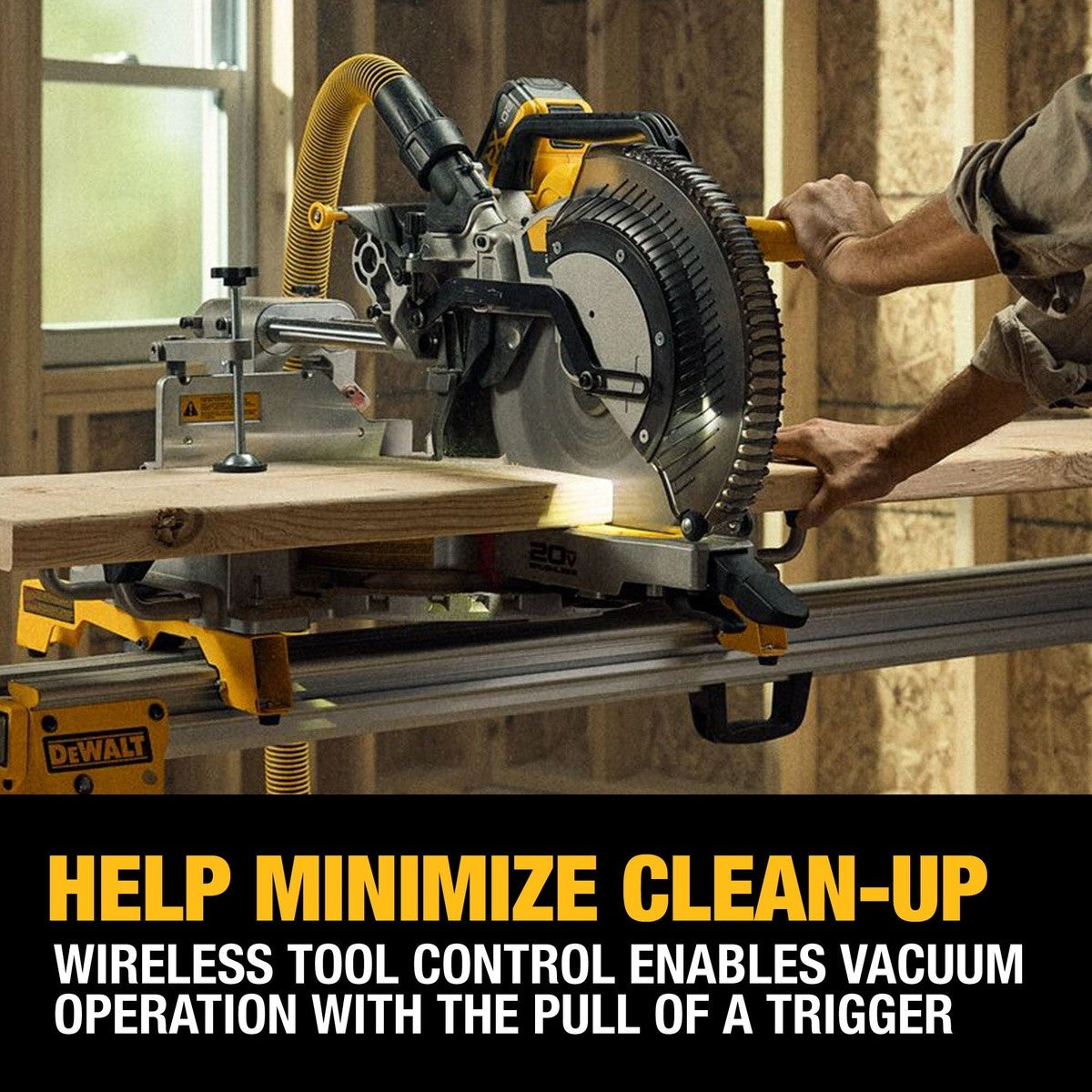 DeWalt DCS785WW1 20V MAX* XR 12" Double Bevel Sliding Miter Saw Kit