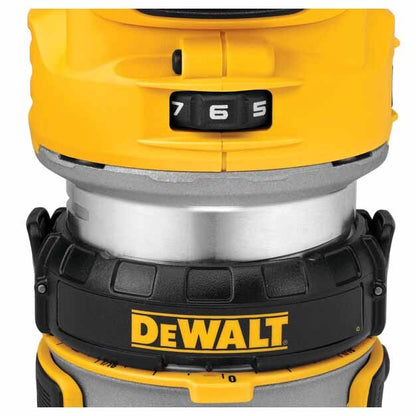 DeWalt DCW600B 20 Volt Depth Adjusting Brushless Cordless Router, Bare Tool