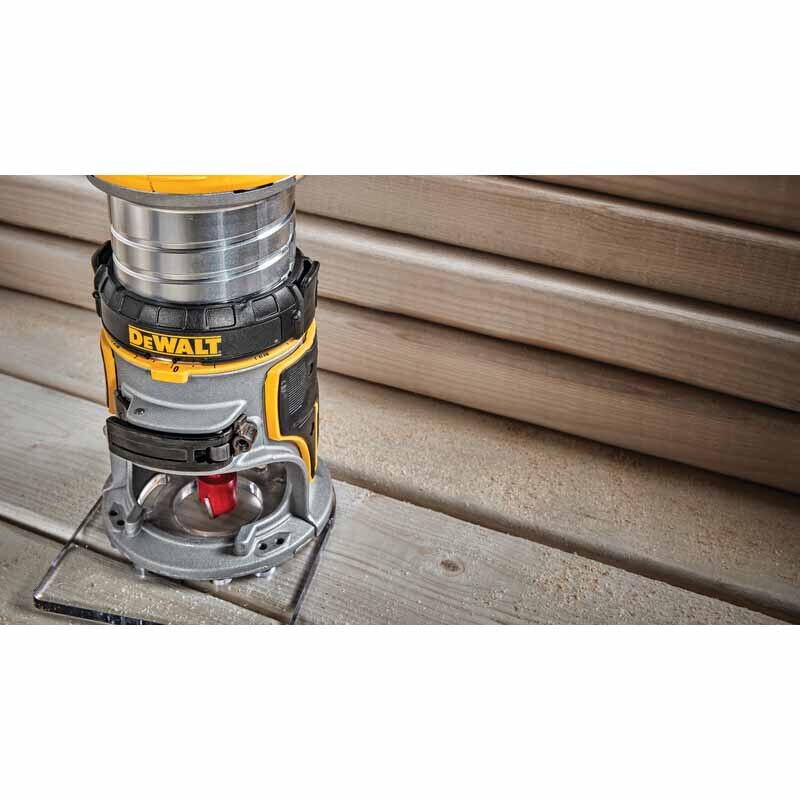 DeWalt DCW600B 20 Volt Depth Adjusting Brushless Cordless Router, Bare Tool