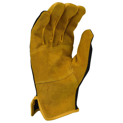 DeWalt DPG216L Leather Performance Hybrid Work Gloves with Fourchettes, Large