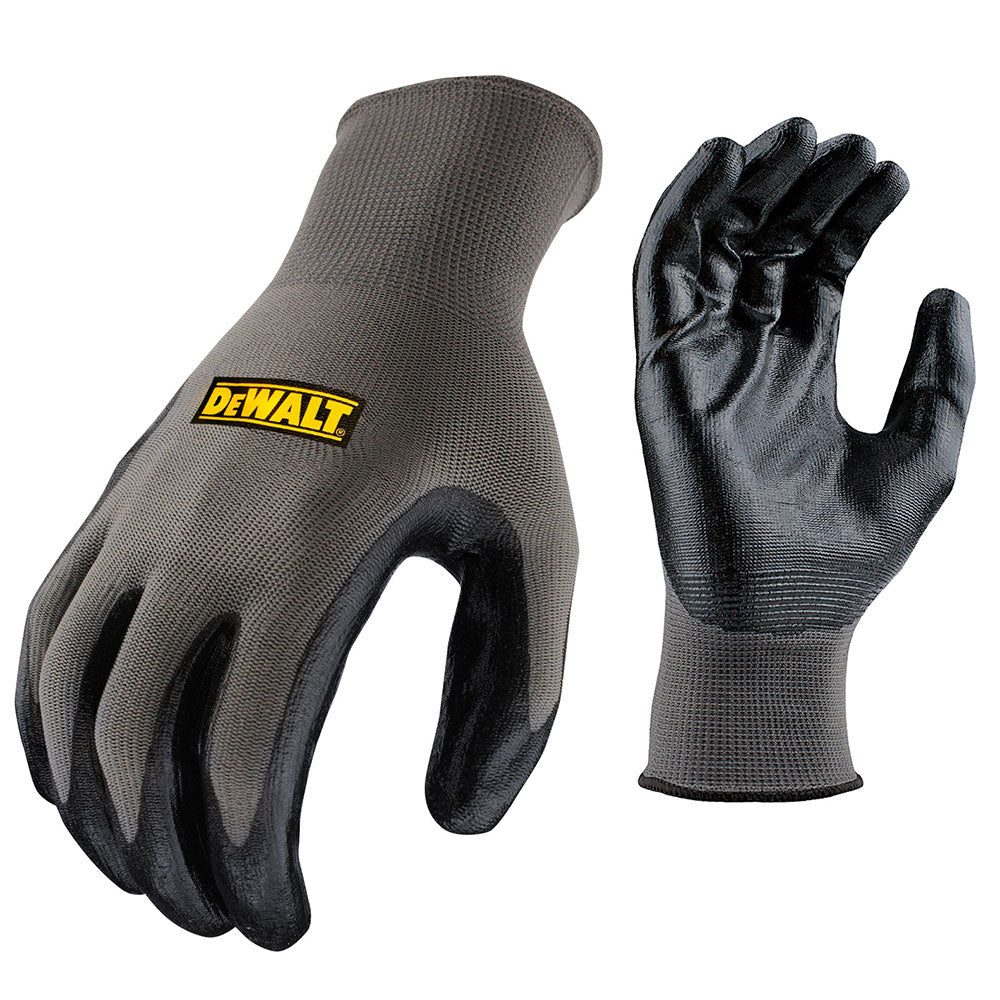 DeWalt DPG73XXL Grey 13g Shell/Black Sticky Nitrile Dip 2X-Large, 12 Pack