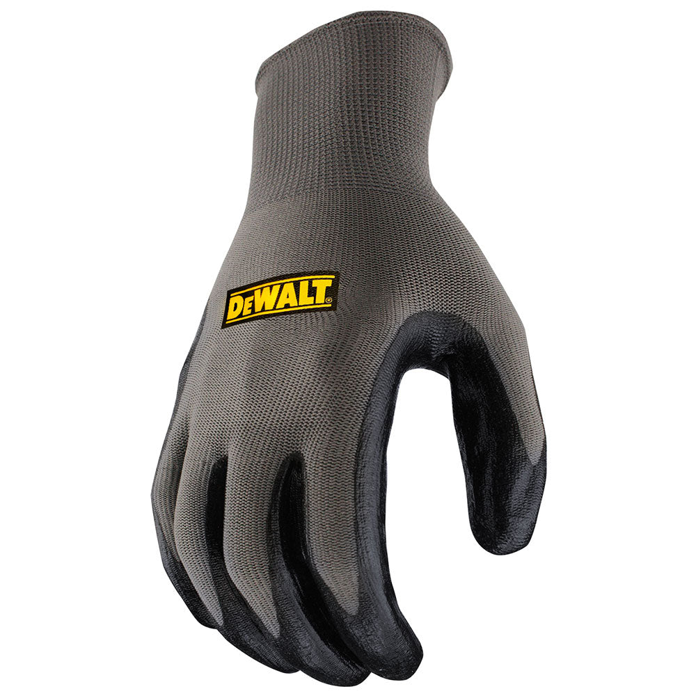 DeWalt DPG73XXL Grey 13g Shell/Black Sticky Nitrile Dip 2X-Large, 12 Pack