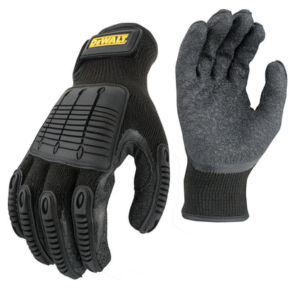 DeWalt DPG78L 10g TPR Crinkle Latex Velcro Wrist Large, 12 Pack